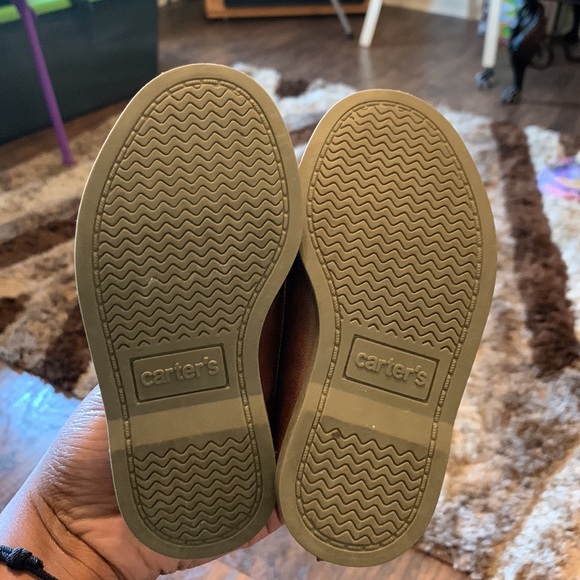 Carter's Baby/ Toddler Boy Brown Sperry-like Dress Shoes (Size 6M) - Picture 4 of 5